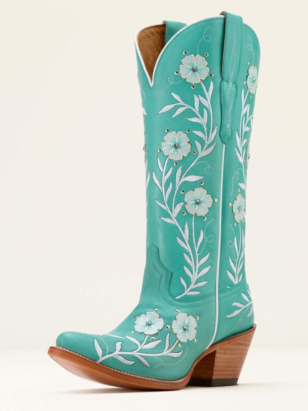 Ariat Romance Leather Western Boot TURQUOISE - Picture 9 of 14